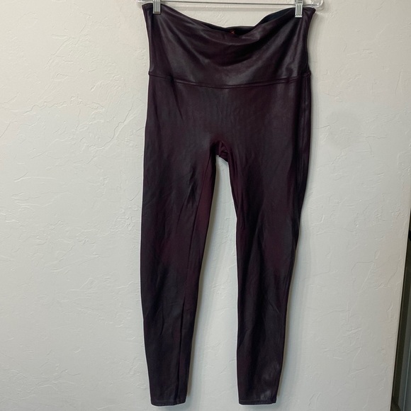 Spanx faux leather leggings size 2X.Purple - Picture 1 of 12